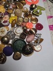 Beautiful Vintage Button Lot Metal Rhinestone Unique Designs 1lb