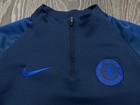 Mens Nike Chelsea Fc Drill Top Training Zip Sweatshirt Top Long Sleeve Football