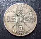 1922- 2 Shilling - Uk Great Britain George V -  500 Silver Coin---