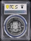 2008 100s Somalia 1 Oz Silver African Wildlife Elephant Pcgs Ms 70   Unc Bu