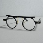 Men Women Classic Elegant Retro Clear Lens Eye Glasses Round Black Optical Frame