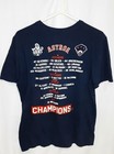Nike Houston Astros 2017 World Series Champs Roster T-shirt Men s Medium - B1