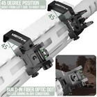 45 Degree Offset Iron Sights  Flip Up Fiber Optic Sights With Red Green Dots  To