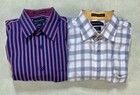 Lot Of 2 Paul Frederickshirt Mens 16  -34 Classic Fit  Non-iron Cotton 