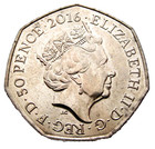 Great Britain 2016 50 Pence  Mrs  Tiggy Winkle  Beatrix Potter Series  Unc