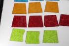 14 Pieces Stained Glass Vintage Textured 94205