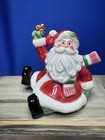 Fitz And Floyd Santa And Present Salt And Pepper Shakers Christmas Decor