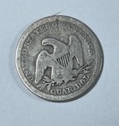 1857 Seated 25c   22052  Lower Grade