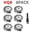 6 Pack Hq8 Spare Heads For Philips Norelco Aquatec Shaver Razor Blades New