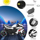 Three Wheels Battery Powered Ride On Motorbike  Ride On Toy With Led Light Wheel