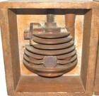 Wooden Foundry Mold Cylinder Head For Air Cooled Engine 2pc  Vintage