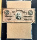 T-66 1864  50 Confederate States Of America  csa  - Xf  Au
