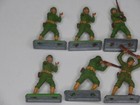 Britains Deetal Ww2 World War 2 American Soldiers Made In England 1971 Lot Of 8