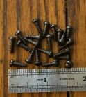 Antique Wood Screws   4 X 3 8    Slotted Round Head American Blued 20 Pk Free Ship