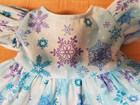 Sparkly Blue Christmas Snowflake Snowflakes Dress For 16  Cpk Cabbage Patch Kids