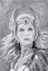 Ooak She-ra Pop Original Pencil Drawing 11x17 Handmade Art 1 1 Unique Fantasy  