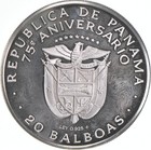 Sterling Silver - Proof 1978 Panama 20 Balboas - 925 - 129 59 Grams