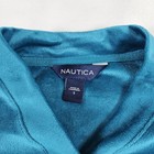 Nautica Womens Blue Velour Pajama Set 2pc Lounge Sleepwear Size S 