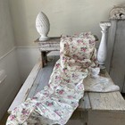 1940 s Antique French Faded Floral Fabric Pinks Greens Wonderful  