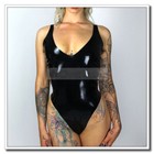 Latex Leotard Slip T-back Deep V Style Slim Fit Sexy No Zip Customized 0 4mm J20