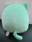 New Squishmallows 12  Charisma Mint Cat With Heart String Lights Plushy -rare   