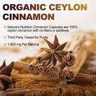 120pcs Pure Cinnamon Capsules  True Sri Lanka Certified Organic Ceylon Cinnamon