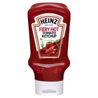 3 Heinz Fiery Hot Tomato Ketchup Sauce Bottles 460g 16oz