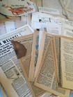 Vintage Ephemera Paper Packets   150  Pcs   Hand Written book Pages cards more 