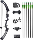 New 14lbs Compound Bow Bow And Arrow Sets Youth Right Handed Bow Kit Archery