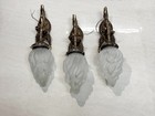 Antique Art Nouveau Mermaid Brass Wall Sconces Set Of 4 Coastal Nautical Lights