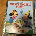 Vintage 8 Little Golden Books Walt Disney Donald Duck Mickey And Minnie Mouse