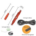 New Window Screen Replacement 48 x118  Screen Repair Kit For Window  Charcoal Fi