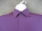 Custom Anto Beverly Hills Shirt Mens Purple Silk Dress Black Monday Don Cheadle