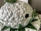 Vintage Bordallo Pinheiro Cauliflower Soup Tureen W plate No Ladle