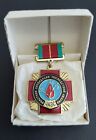 New Mint Original Chernobyl Liquidator Medal Cross Ukraine Nuclear With Box
