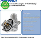 Aluminum Thermostat Housing Assembly For Dodge Durango Cherokee Wrangler Jk