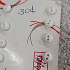 Vintage Grants White Two Hole Buttons 8 69mm 11 32  Lot Of 12 On Card