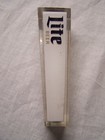 Vintage Miller Lite Four-sided Acrylic Beer Tap Handle Free Shipping 