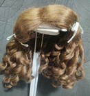 Size 9  Doll Wig Light Brown Suzanne Antique Modern  Synthetic Mohair Sale 