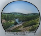 Early 20th Century Souvenir Dish The Catskills Willowemoc River Roscoe New York