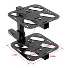 Folding Hitch-mounted Ski Snowboard Rack 2  Receiver Holds 4 Pairs Of Skis