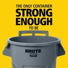 Rubbermaid Commercial Products Brute 44 Gal  Grey Round Vented Wheeled Outdoor T