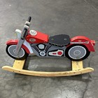 Harley Davidson Motorcycle Biker Wooden Rocker By Kidkraft Extremely Rare