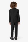 Opposuits Jet Set Black 3-piece Boys Tuxedo Pants And Bow Tie Set Black 6y Nwt