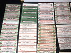 Lot Of Vintage Christmas Songs Jukebox Title Strips 100 