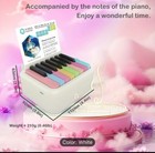 Compact 15-key Mini Electronic Piano With Music Box - Usb Rechargeable