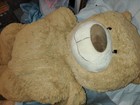 Jumbo  Hugfun  Beige Teddy Bear  Huge  Tan Fluffy Over 5ft Tall
