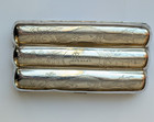 Vintage 1940s Chinese Sterling Silver Cigar Case-dragon Motif Engraving