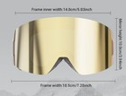 Magnetic Ski Goggles Men Women Anti-fog Snow Goggles Uv400 Snowboard Goggles
