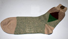 Argyle Socks Vtg Sun Knit 40s 50s 1 Big Diamond Green Brown Mottled 10x 8 5  New